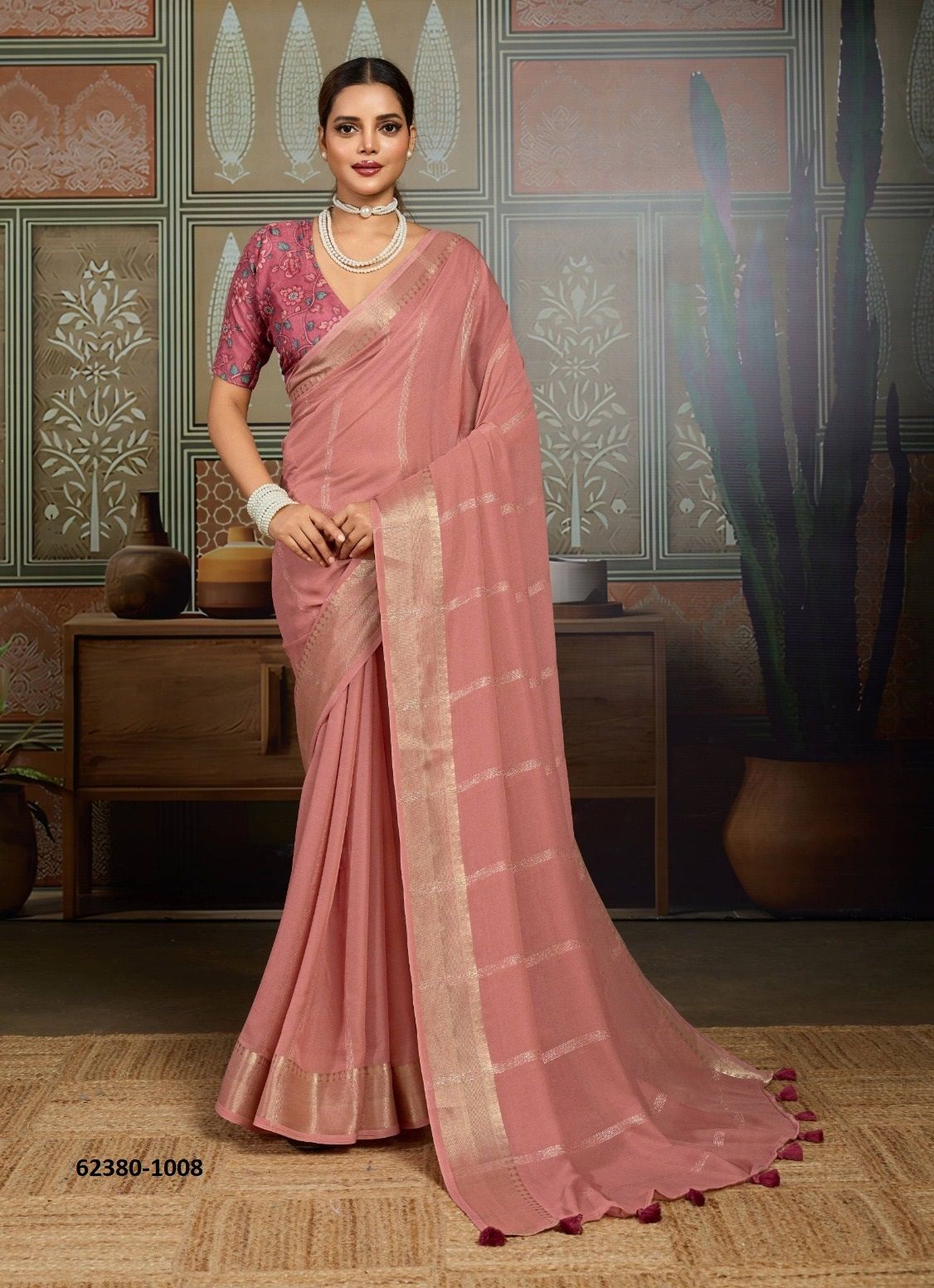 ARNIKA - Catalog # 62380 (Set of 10 Sarees) by Desi Muse ARNIKA - Catalog # 62380 (Set of 10 Sarees) by Desi Muse