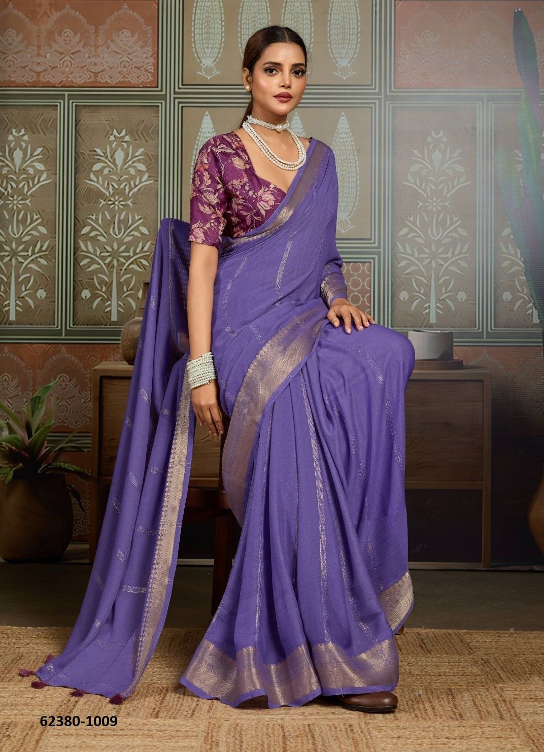 ARNIKA - Catalog # 62380 (Set of 10 Sarees) by Desi Muse ARNIKA - Catalog # 62380 (Set of 10 Sarees) by Desi Muse