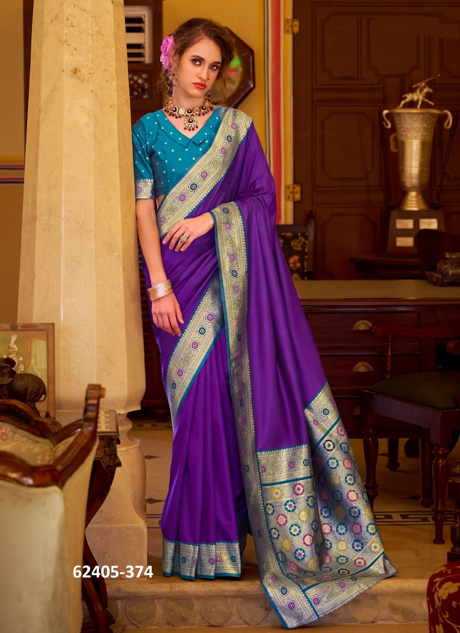 CHHAYA SILK - Catalog # 62405 (Set of 8 Sarees) by Desi Muse CHHAYA SILK - Catalog # 62405 (Set of 8 Sarees) by Desi Muse