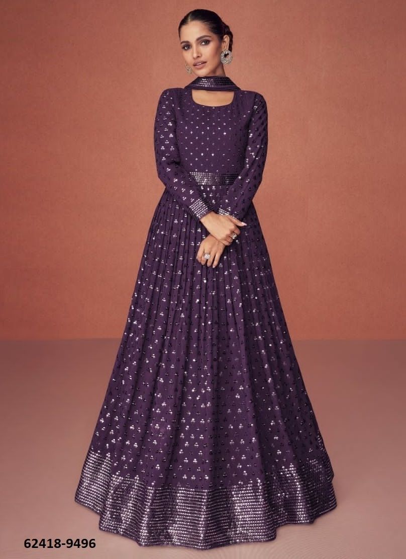 SEASON DIAMOND - Catalog # 62418 (Set of 5 Readymade Gowns) by Aashirwad SEASON DIAMOND - Catalog # 62418 (Set of 5 Readymade Gowns) by Aashirwad