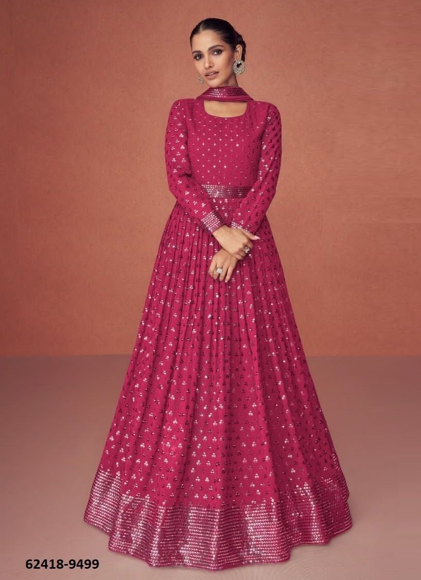 SEASON DIAMOND - Catalog # 62418 (Set of 5 Readymade Gowns) by Aashirwad SEASON DIAMOND - Catalog # 62418 (Set of 5 Readymade Gowns) by Aashirwad