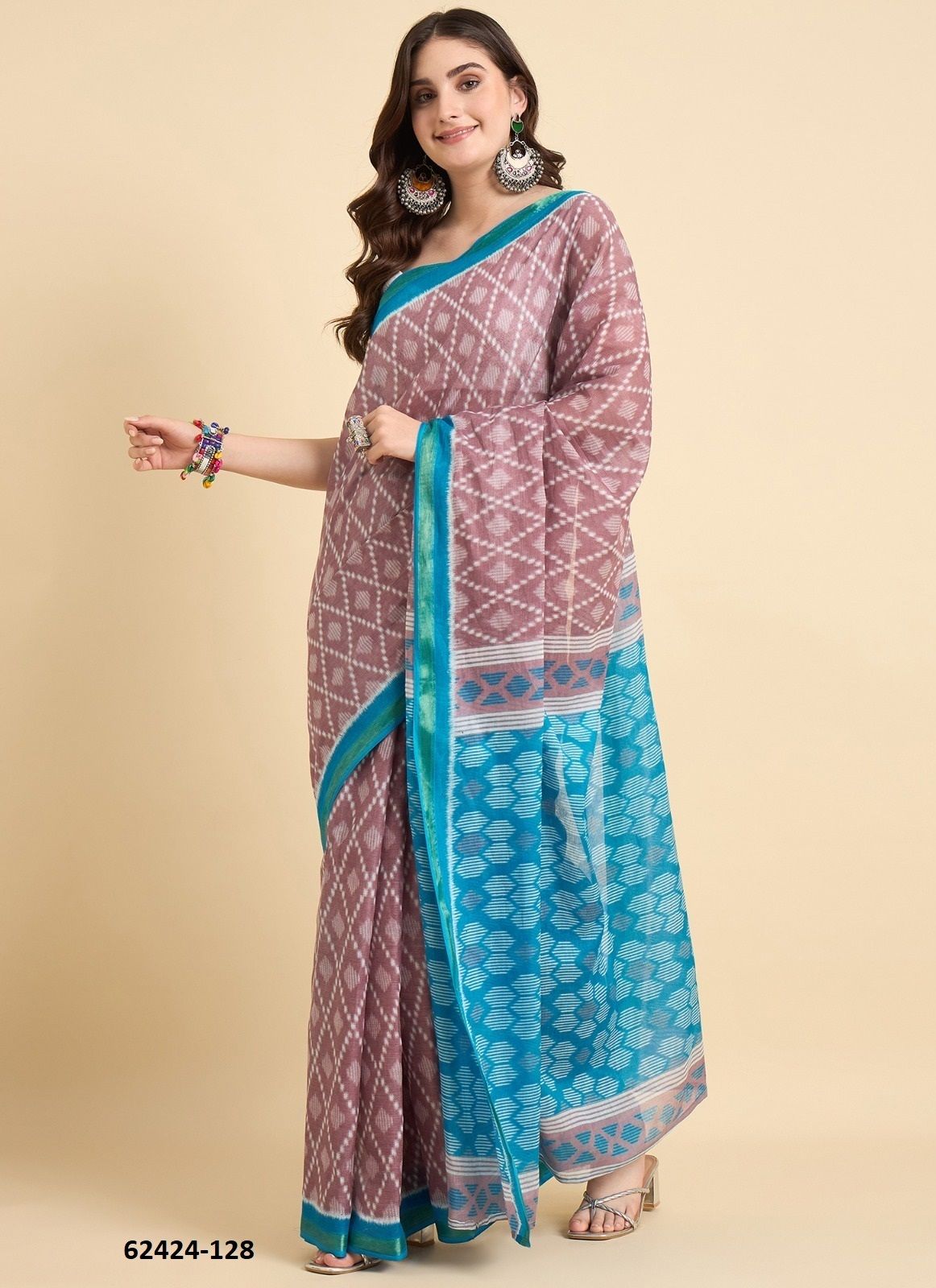 ZARI BORDER - Catalog # 62424 (Set of 24 Sarees) by Jagraasa