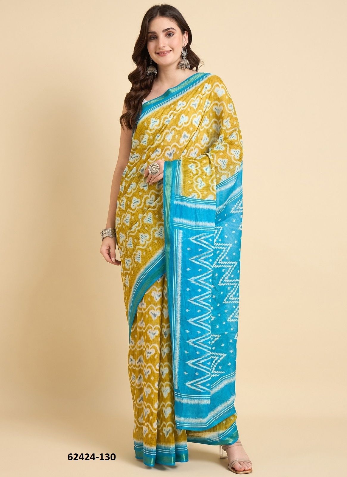 ZARI BORDER - Catalog # 62424 (Set of 24 Sarees) by Jagraasa