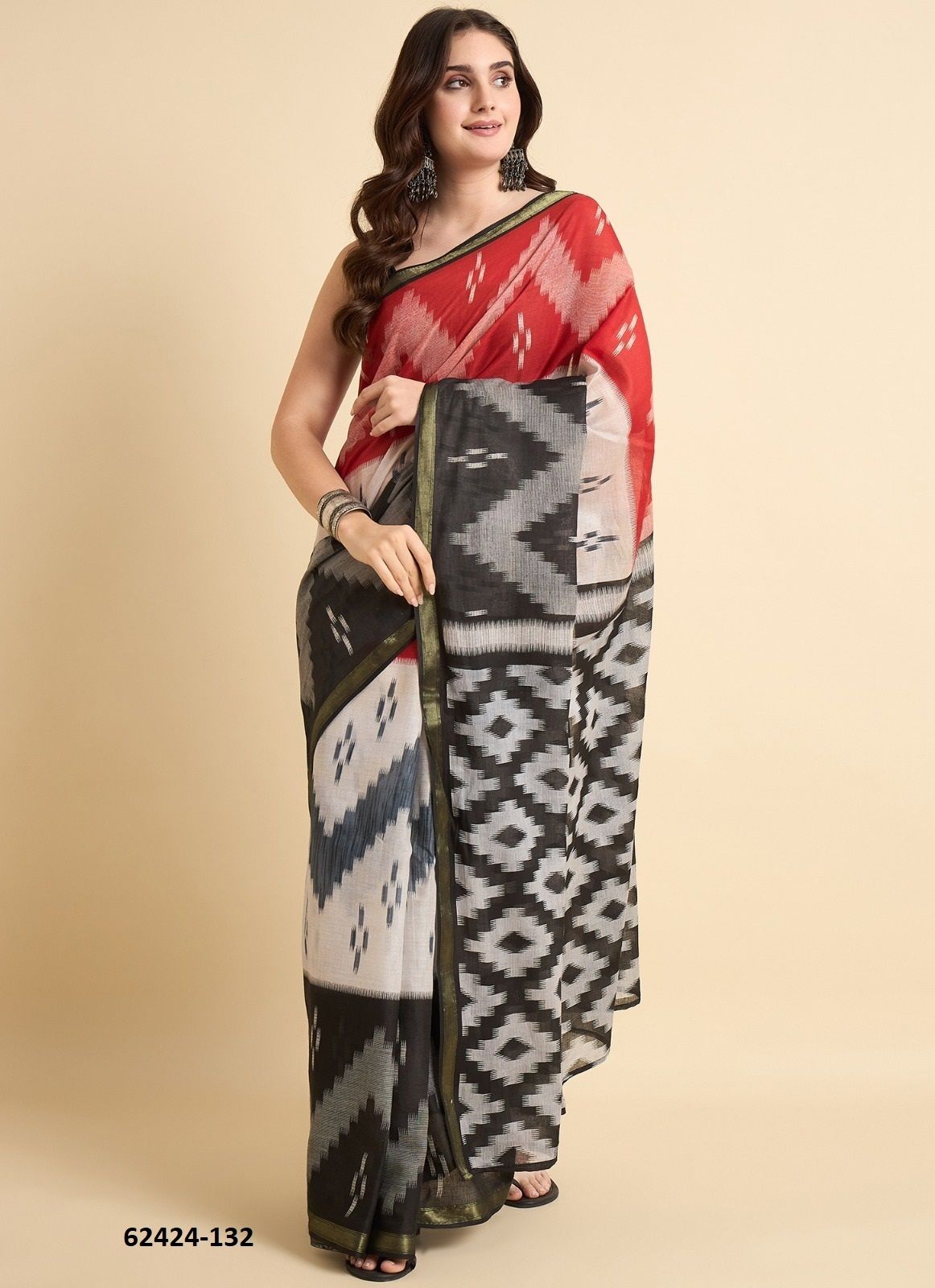 ZARI BORDER - Catalog # 62424 (Set of 24 Sarees) by Jagraasa