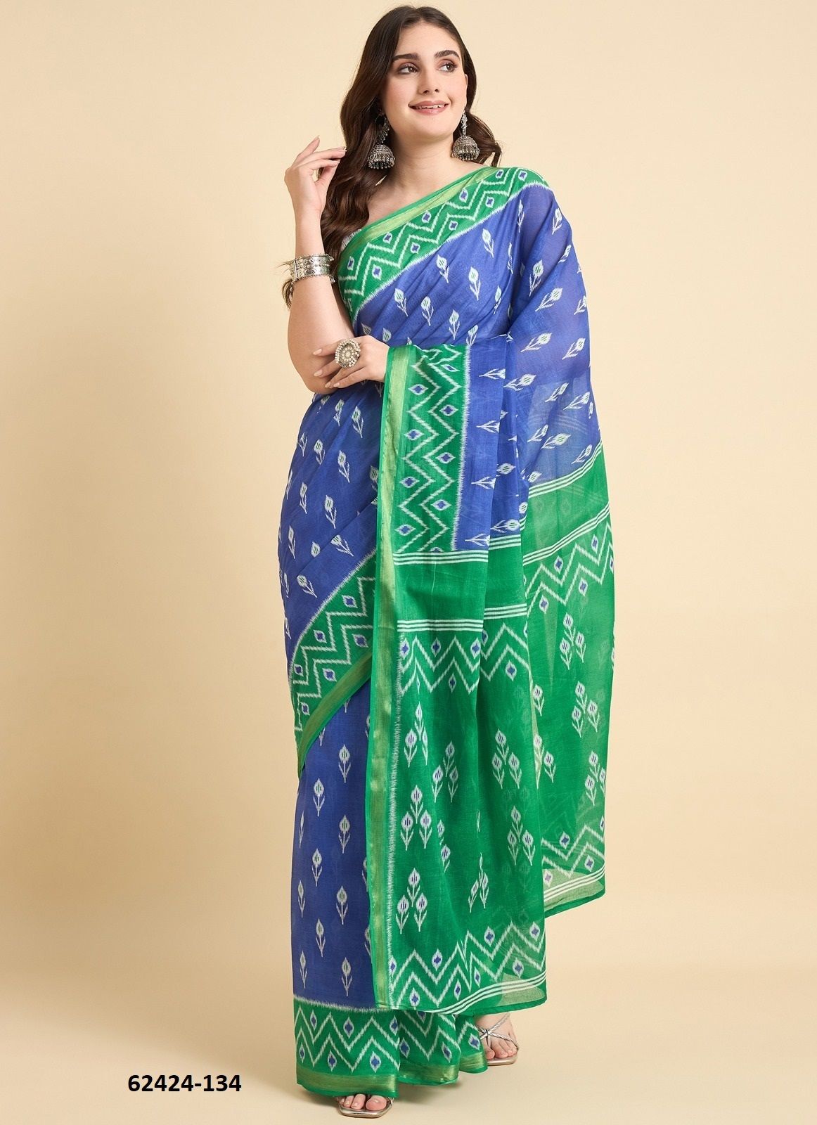 ZARI BORDER - Catalog # 62424 (Set of 24 Sarees) by Jagraasa