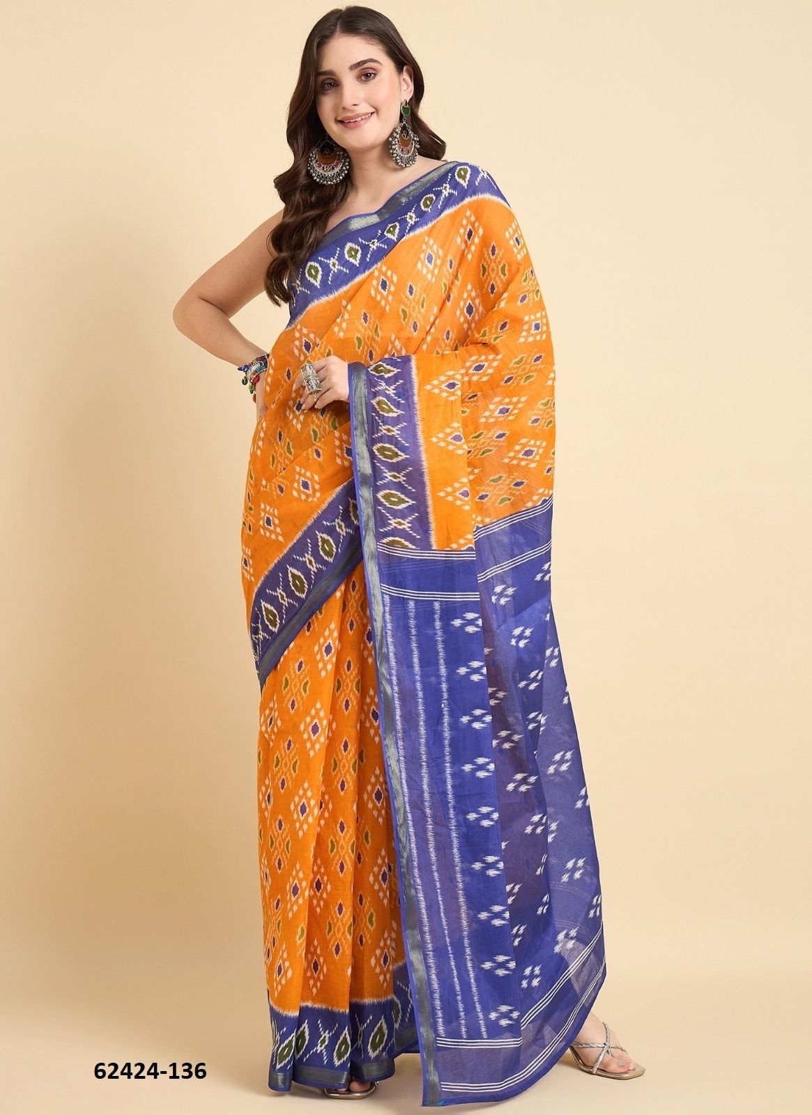 ZARI BORDER - Catalog # 62424 (Set of 24 Sarees) by Jagraasa