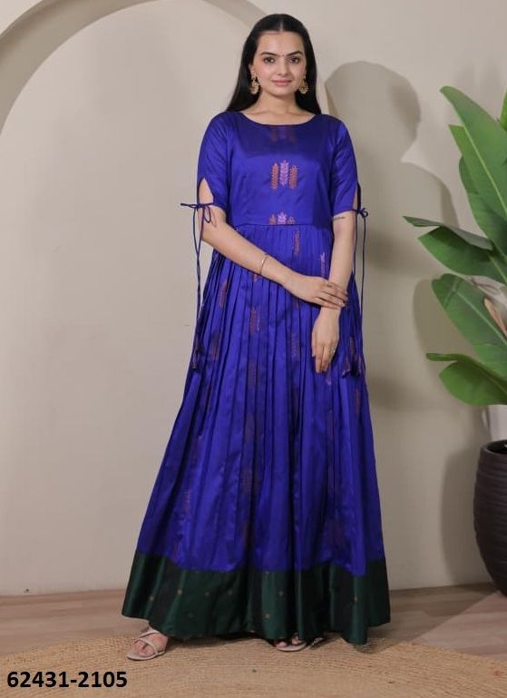 SOFT SILK GOWN - Catalog # 62431 (Set of 2 Readymade Gowns) by Meheriya SOFT SILK GOWN - Catalog # 62431 (Set of 2 Readymade Gowns) by Meheriya