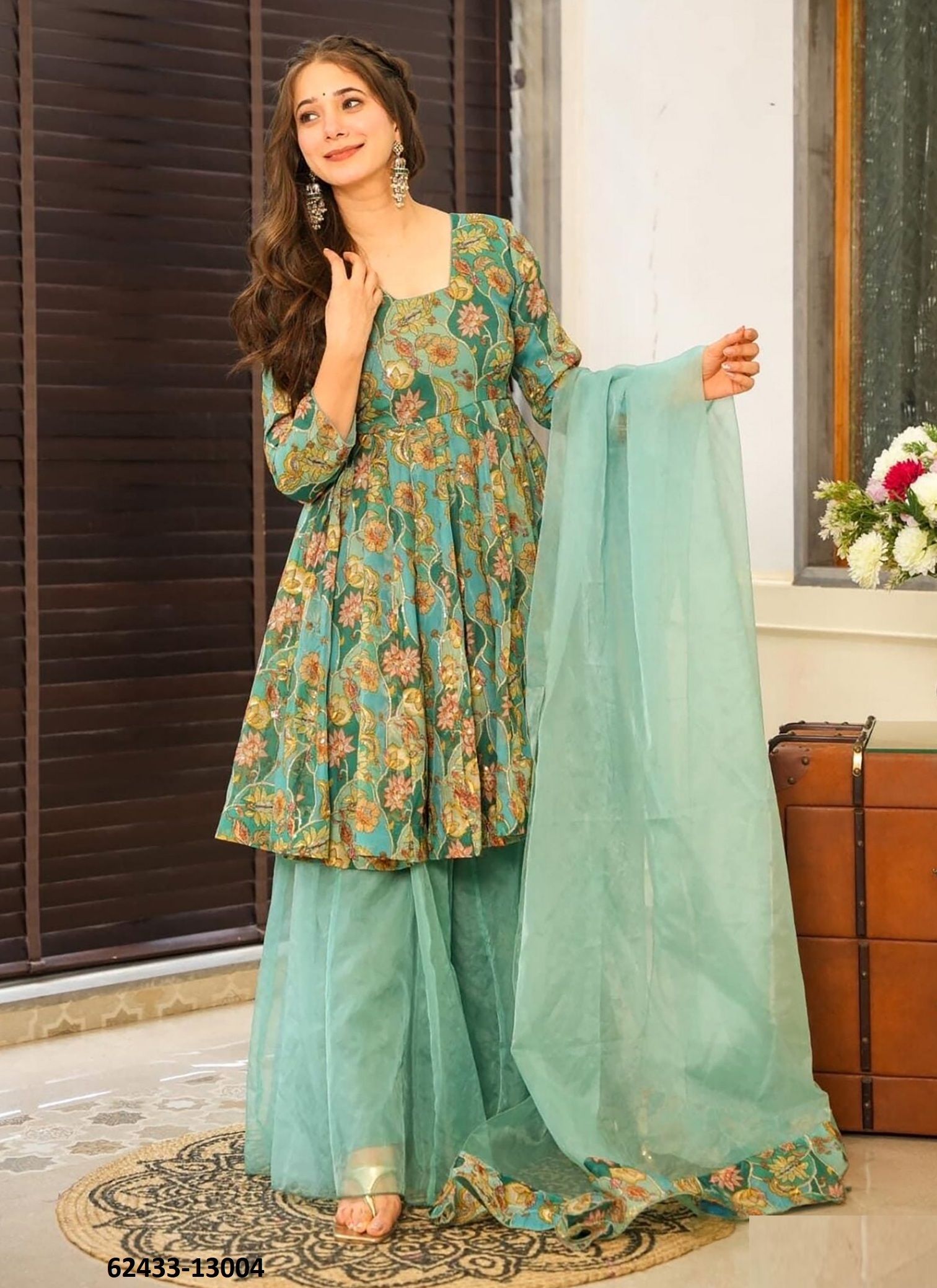 CLORA 13 - Catalog # 62433 (Set of 4 Readymade Salwar Suits) by Desi Muse