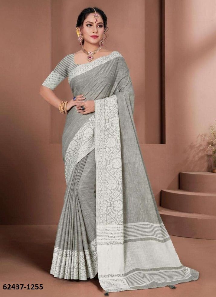 GLOSSY - Catalog # 62437 (Set of 5 Sarees) by Desi Muse GLOSSY - Catalog # 62437 (Set of 5 Sarees) by Desi Muse