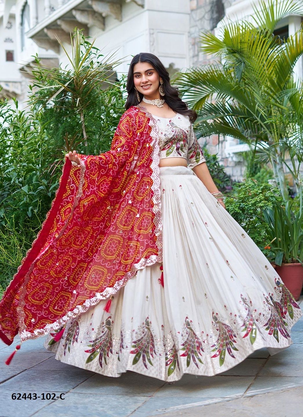 SERIES 102 - Catalog # 62443 (Set of 5 Readymade Lehengas) by Meheriya SERIES 102 - Catalog # 62443 (Set of 5 Readymade Lehengas) by Meheriya