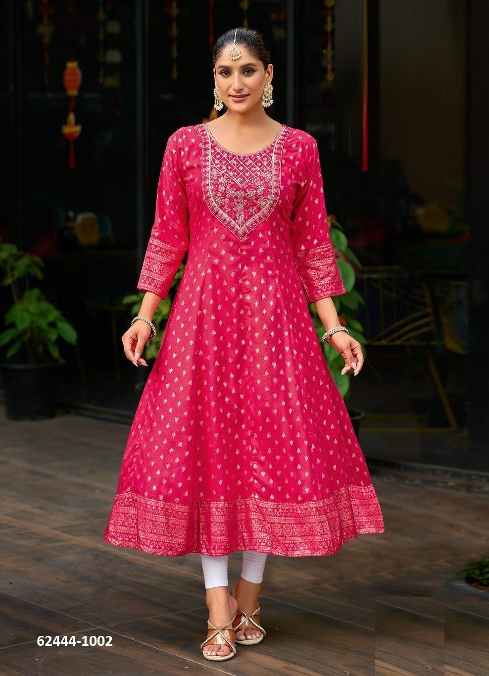 AURELIA - Catalog # 62444 (Set of 10 Readymade Women's Kurtis / Tops) MADE IN INDIA BY Diya Trendz