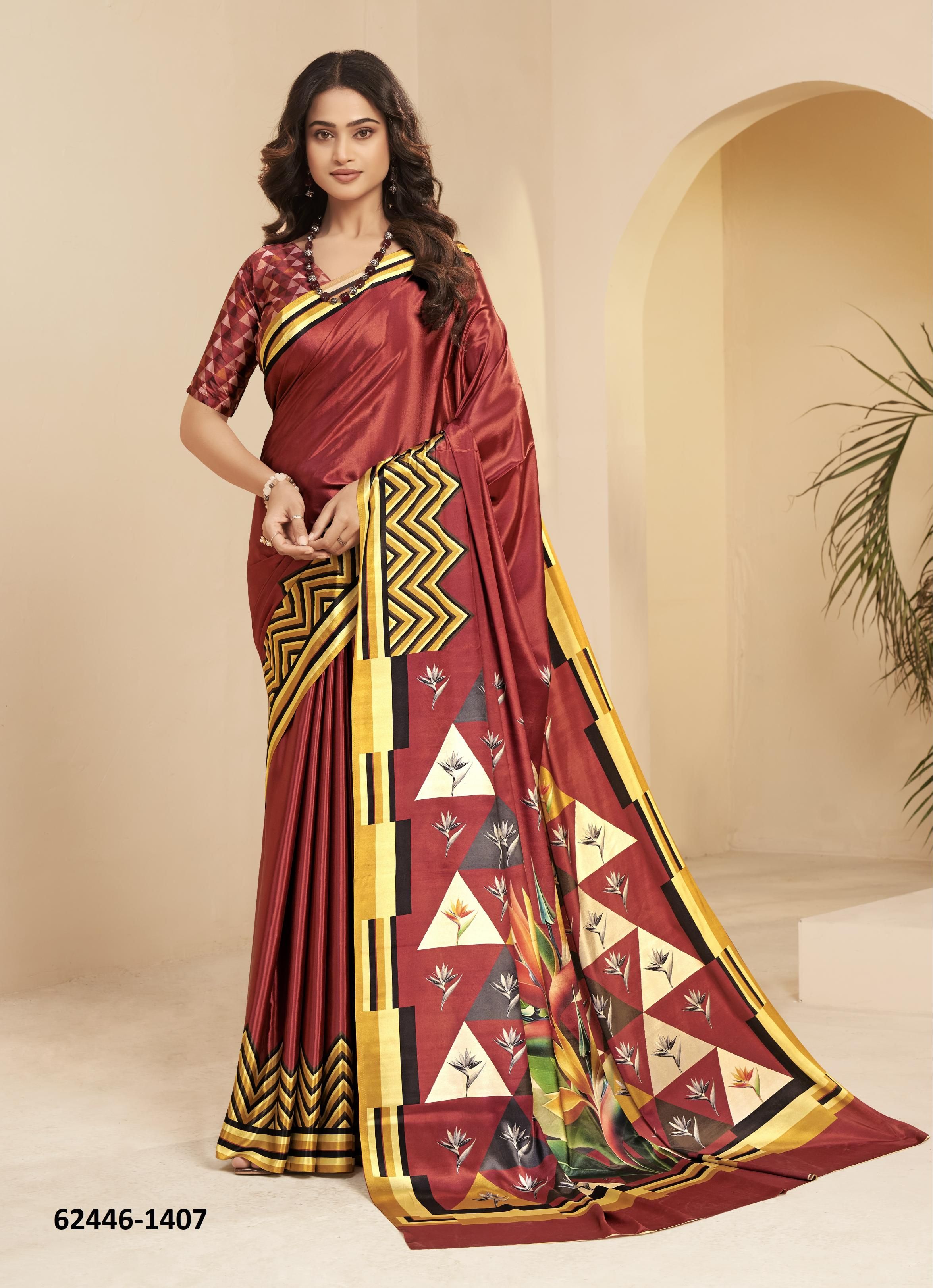 GLAMSTAR - Catalog # 62446 (Set of 9 Sarees) MADE IN INDIA BY SERENGETI