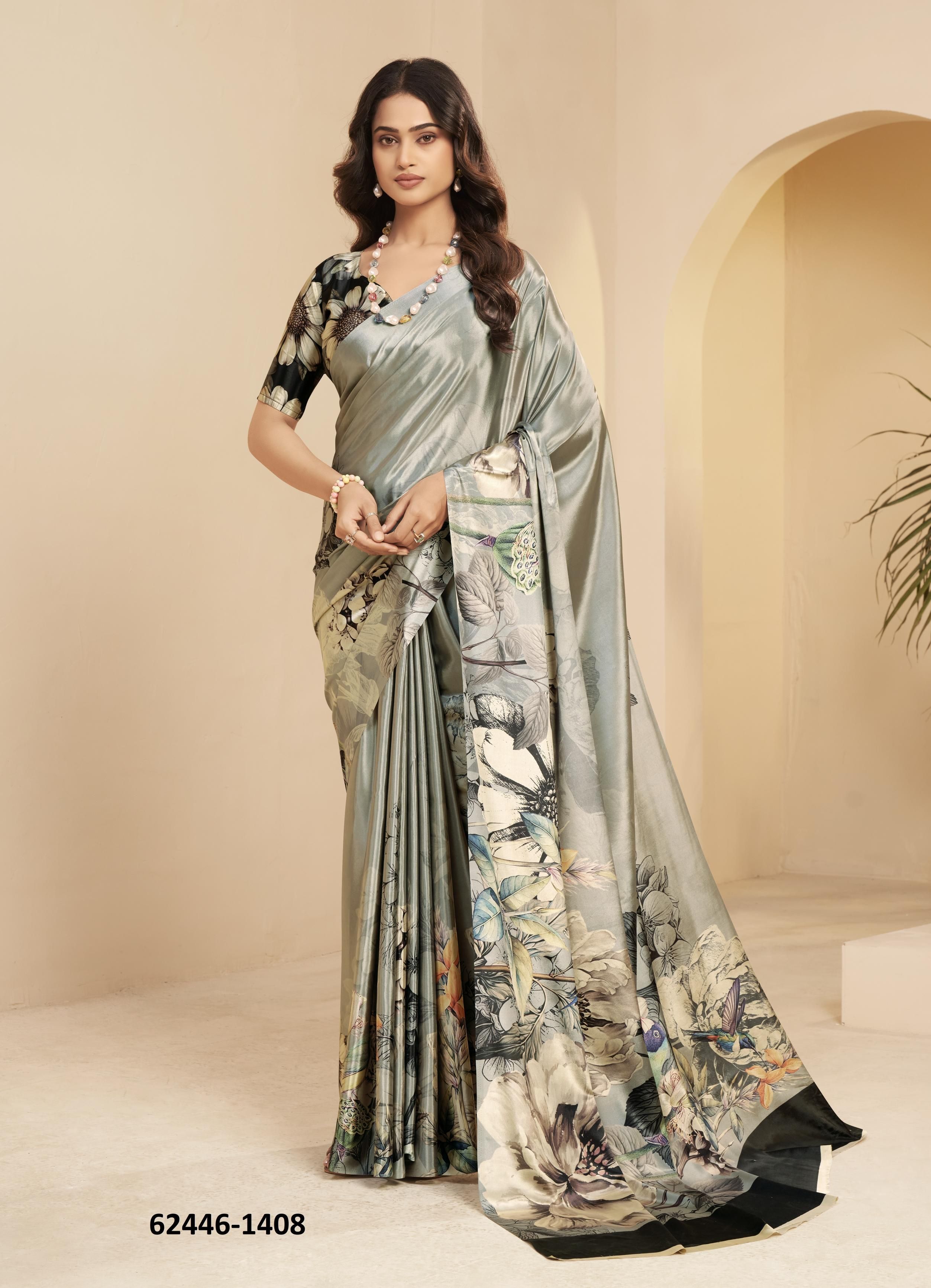 GLAMSTAR - Catalog # 62446 (Set of 9 Sarees) MADE IN INDIA BY SERENGETI