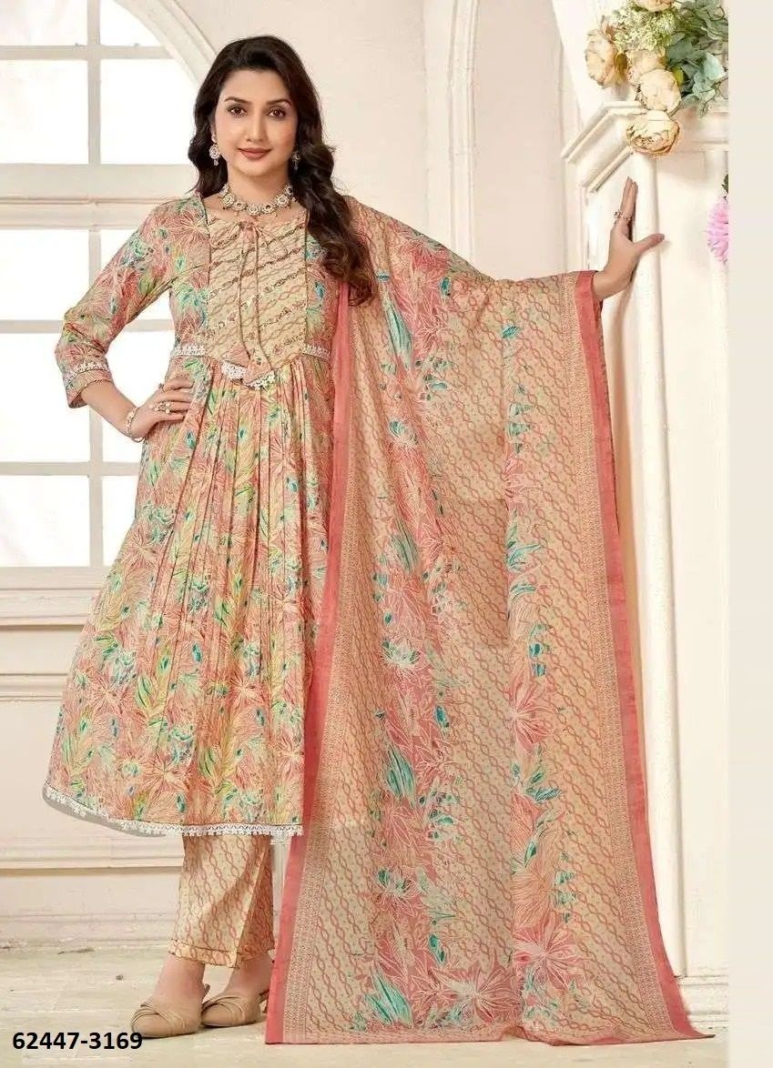 SERIES 3168 to 3169 - Catalog # 62447 (Set of 4 SIZE-SETS [Readymade Salwar Suits]) MADE IN INDIA BY Ladies Flavour