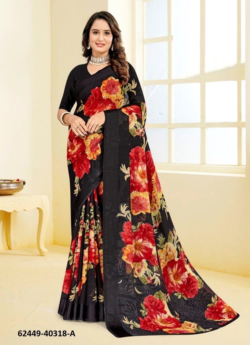 CHERRY 60 - Catalog # 62449 (Set of 6 Sarees) MADE IN INDIA BY Ruchi Sarees CHERRY 60 - Catalog # 62449 (Set of 6 Sarees) MADE IN INDIA BY Ruchi Sarees