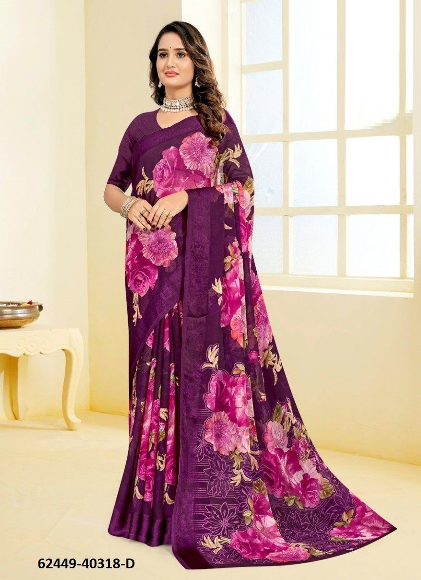 CHERRY 60 - Catalog # 62449 (Set of 6 Sarees) MADE IN INDIA BY Ruchi Sarees CHERRY 60 - Catalog # 62449 (Set of 6 Sarees) MADE IN INDIA BY Ruchi Sarees
