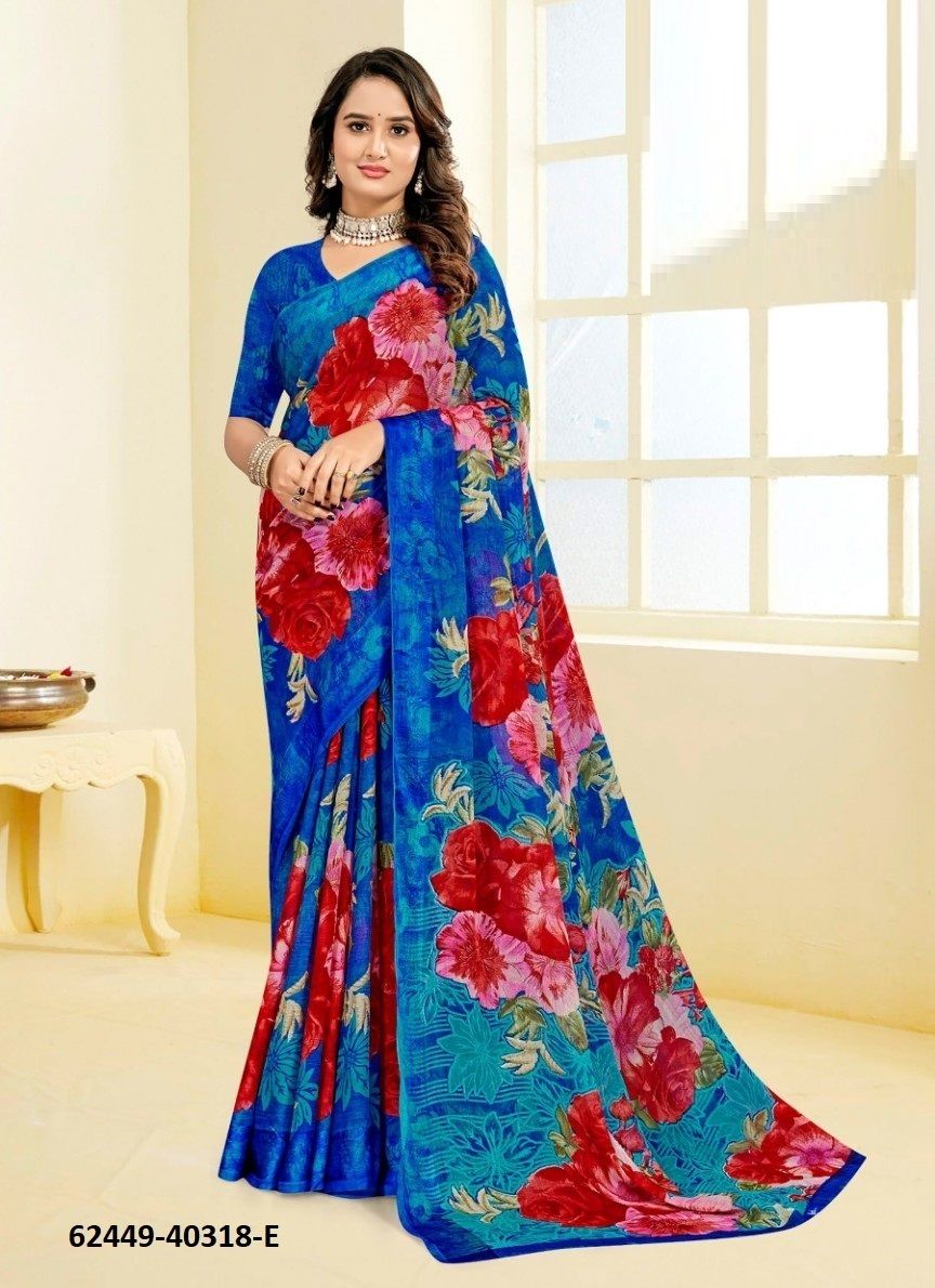 CHERRY 60 - Catalog # 62449 (Set of 6 Sarees) MADE IN INDIA BY Ruchi Sarees CHERRY 60 - Catalog # 62449 (Set of 6 Sarees) MADE IN INDIA BY Ruchi Sarees