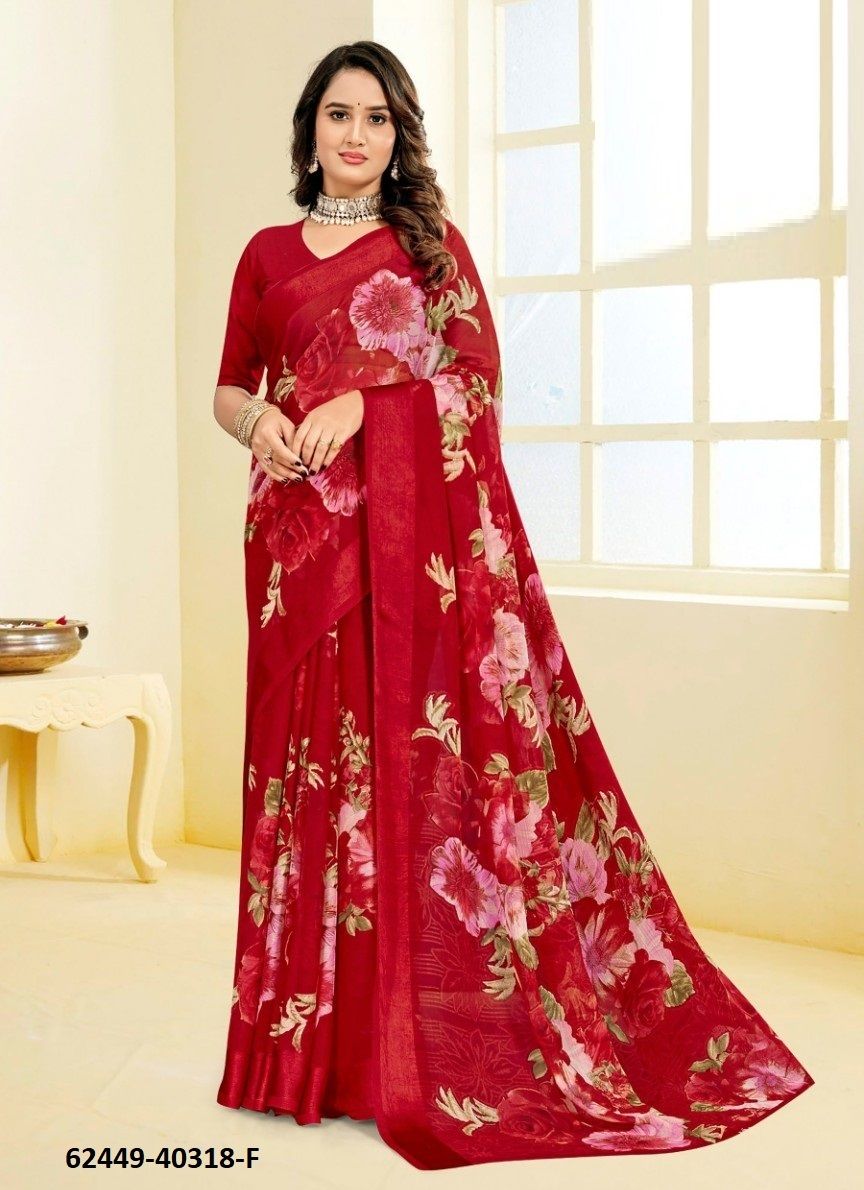 CHERRY 60 - Catalog # 62449 (Set of 6 Sarees) MADE IN INDIA BY Ruchi Sarees CHERRY 60 - Catalog # 62449 (Set of 6 Sarees) MADE IN INDIA BY Ruchi Sarees