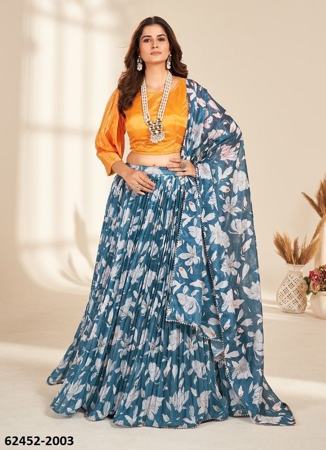 VALISHA - Catalog # 62452 (Set of 9 Readymade Lehengas) MADE IN INDIA BY KAMAKSHI