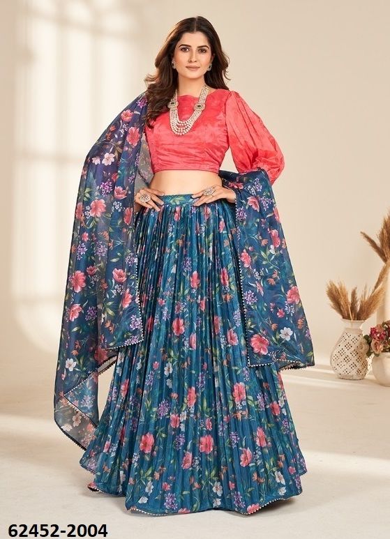 VALISHA - Catalog # 62452 (Set of 9 Readymade Lehengas) MADE IN INDIA BY KAMAKSHI