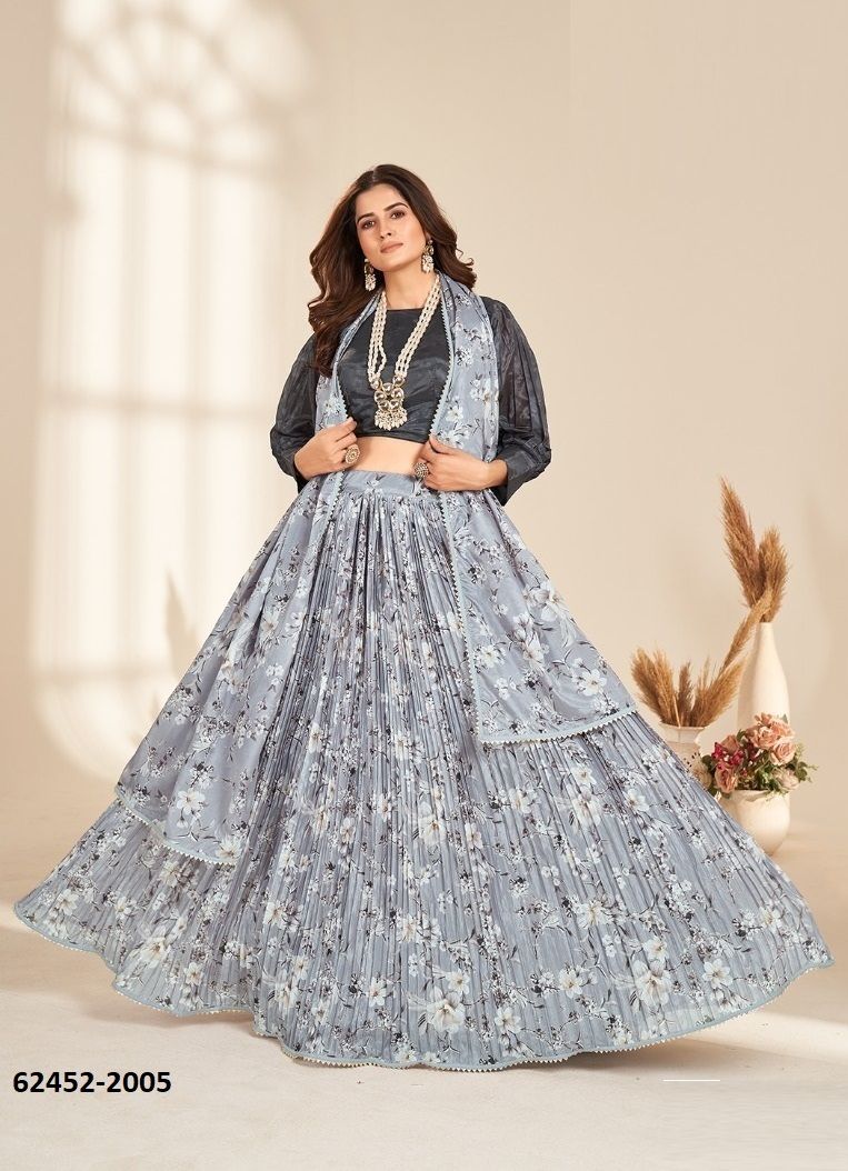 VALISHA - Catalog # 62452 (Set of 9 Readymade Lehengas) MADE IN INDIA BY KAMAKSHI