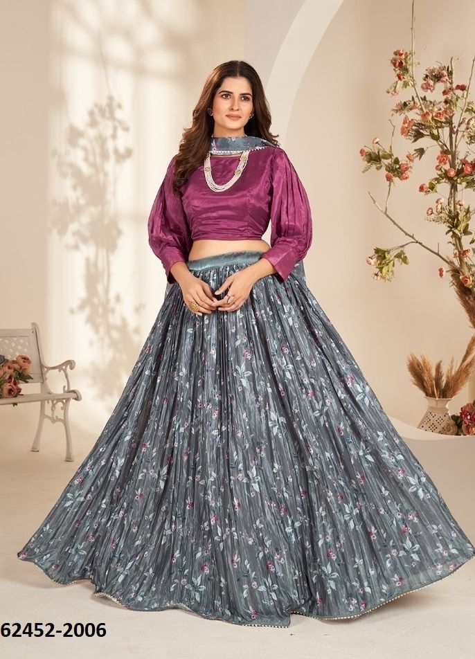 VALISHA - Catalog # 62452 (Set of 9 Readymade Lehengas) MADE IN INDIA BY KAMAKSHI
