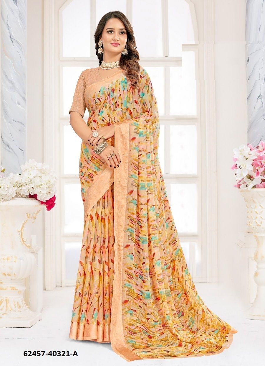 CHERRY 62 - Catalog # 62457 (Set of 6 Sarees) MADE IN INDIA BY Ruchi Sarees CHERRY 62 - Catalog # 62457 (Set of 6 Sarees) MADE IN INDIA BY Ruchi Sarees