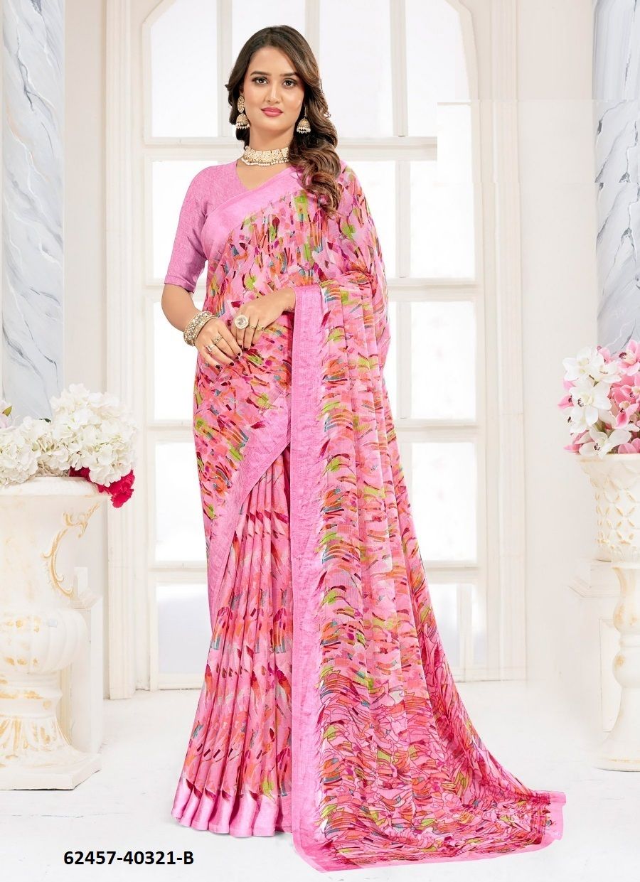 CHERRY 62 - Catalog # 62457 (Set of 6 Sarees) MADE IN INDIA BY Ruchi Sarees CHERRY 62 - Catalog # 62457 (Set of 6 Sarees) MADE IN INDIA BY Ruchi Sarees