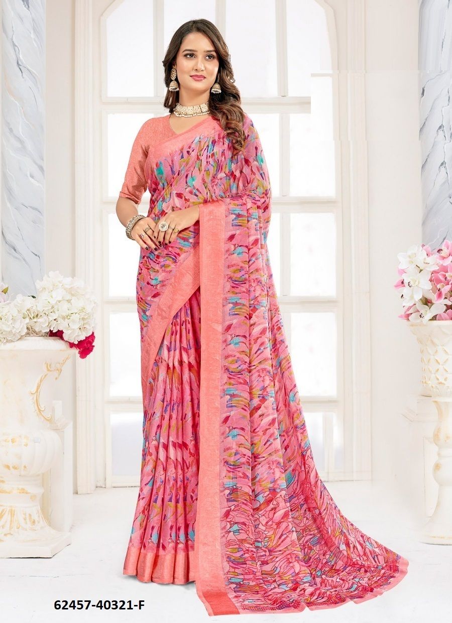 CHERRY 62 - Catalog # 62457 (Set of 6 Sarees) MADE IN INDIA BY Ruchi Sarees CHERRY 62 - Catalog # 62457 (Set of 6 Sarees) MADE IN INDIA BY Ruchi Sarees