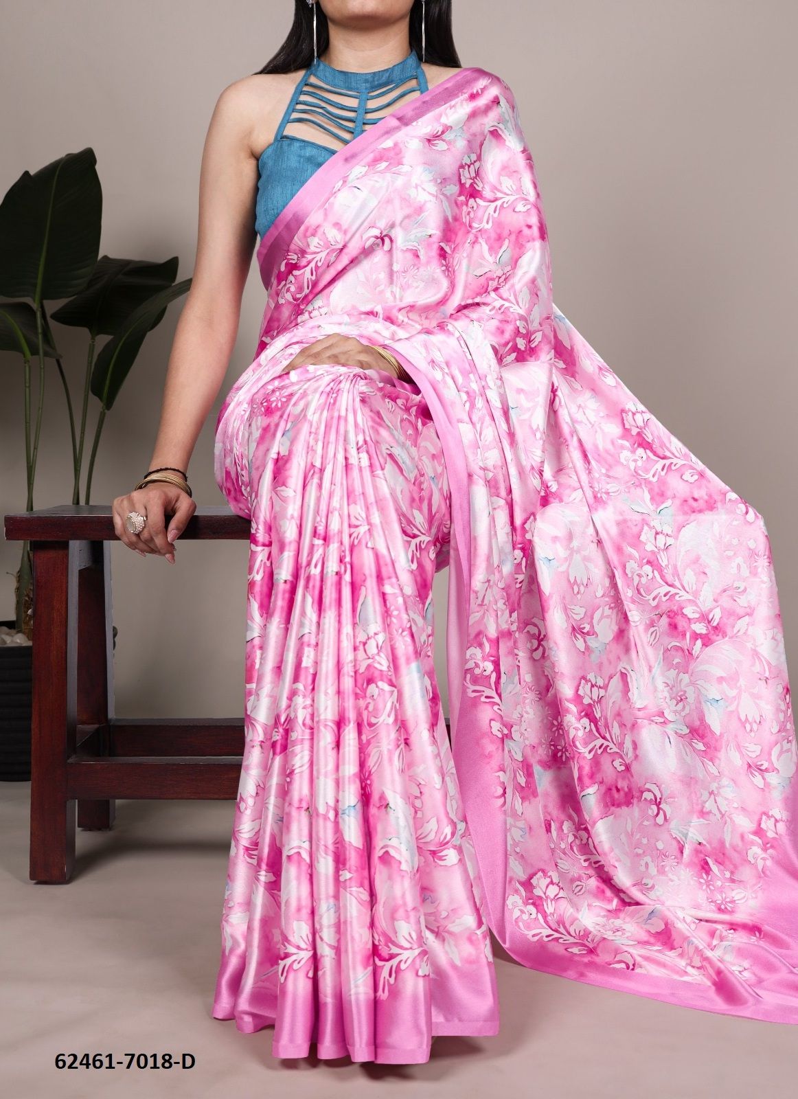 FLORAL SERIES 7018 - Catalog # 62461 (Set of 7 Sarees) MADE IN INDIA BY DESI MUSE FLORAL SERIES 7018 - Catalog # 62461 (Set of 7 Sarees) MADE IN INDIA BY DESI MUSE