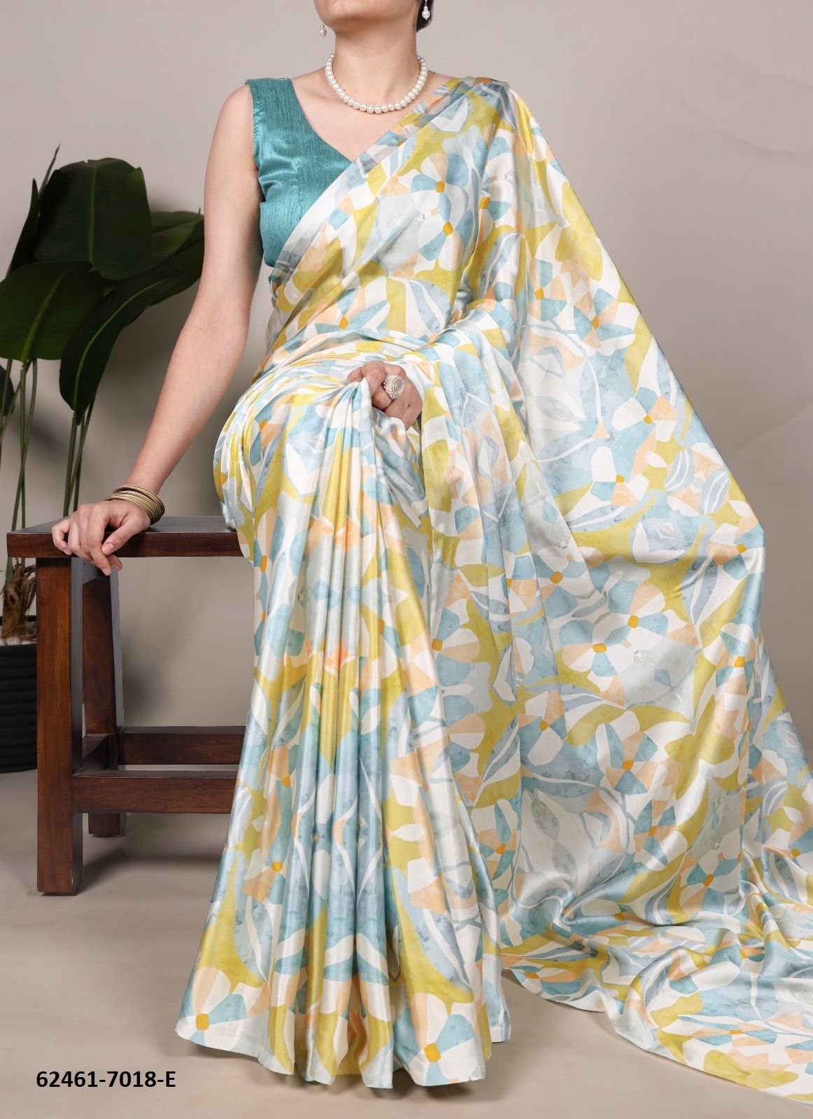 FLORAL SERIES 7018 - Catalog # 62461 (Set of 7 Sarees) MADE IN INDIA BY DESI MUSE FLORAL SERIES 7018 - Catalog # 62461 (Set of 7 Sarees) MADE IN INDIA BY DESI MUSE