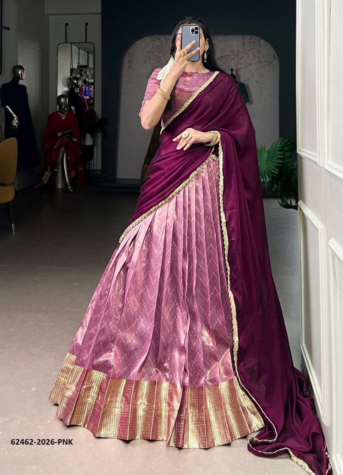PRATHIMA - Catalog # 62462 (Set of 4 Semi-Stitched Lehengas) MADE IN INDIA BY MEHERIYA PRATHIMA - Catalog # 62462 (Set of 4 Semi-Stitched Lehengas) MADE IN INDIA BY MEHERIYA