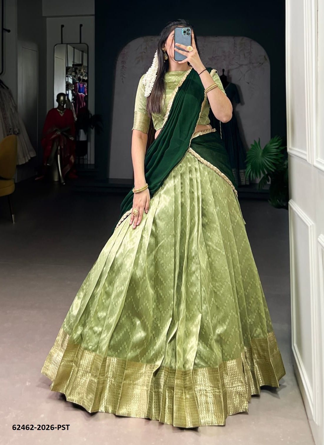PRATHIMA - Catalog # 62462 (Set of 4 Semi-Stitched Lehengas) MADE IN INDIA BY MEHERIYA PRATHIMA - Catalog # 62462 (Set of 4 Semi-Stitched Lehengas) MADE IN INDIA BY MEHERIYA