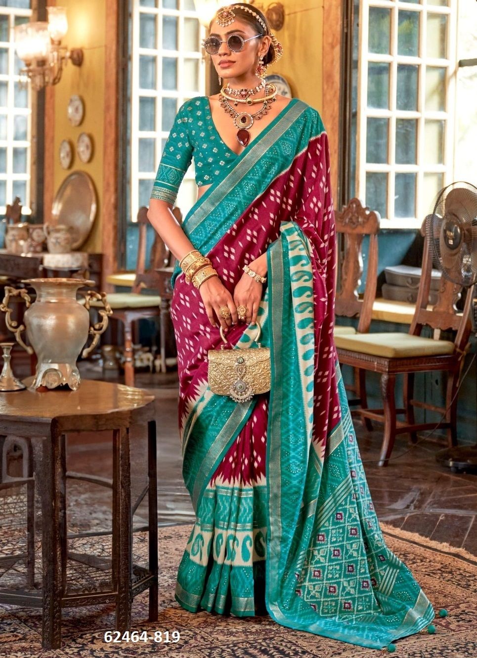 PALAV PATOLA - Catalog # 62464 (Set of 12 Sarees) MADE IN INDIA BY KRESHVA PALAV PATOLA - Catalog # 62464 (Set of 12 Sarees) MADE IN INDIA BY KRESHVA