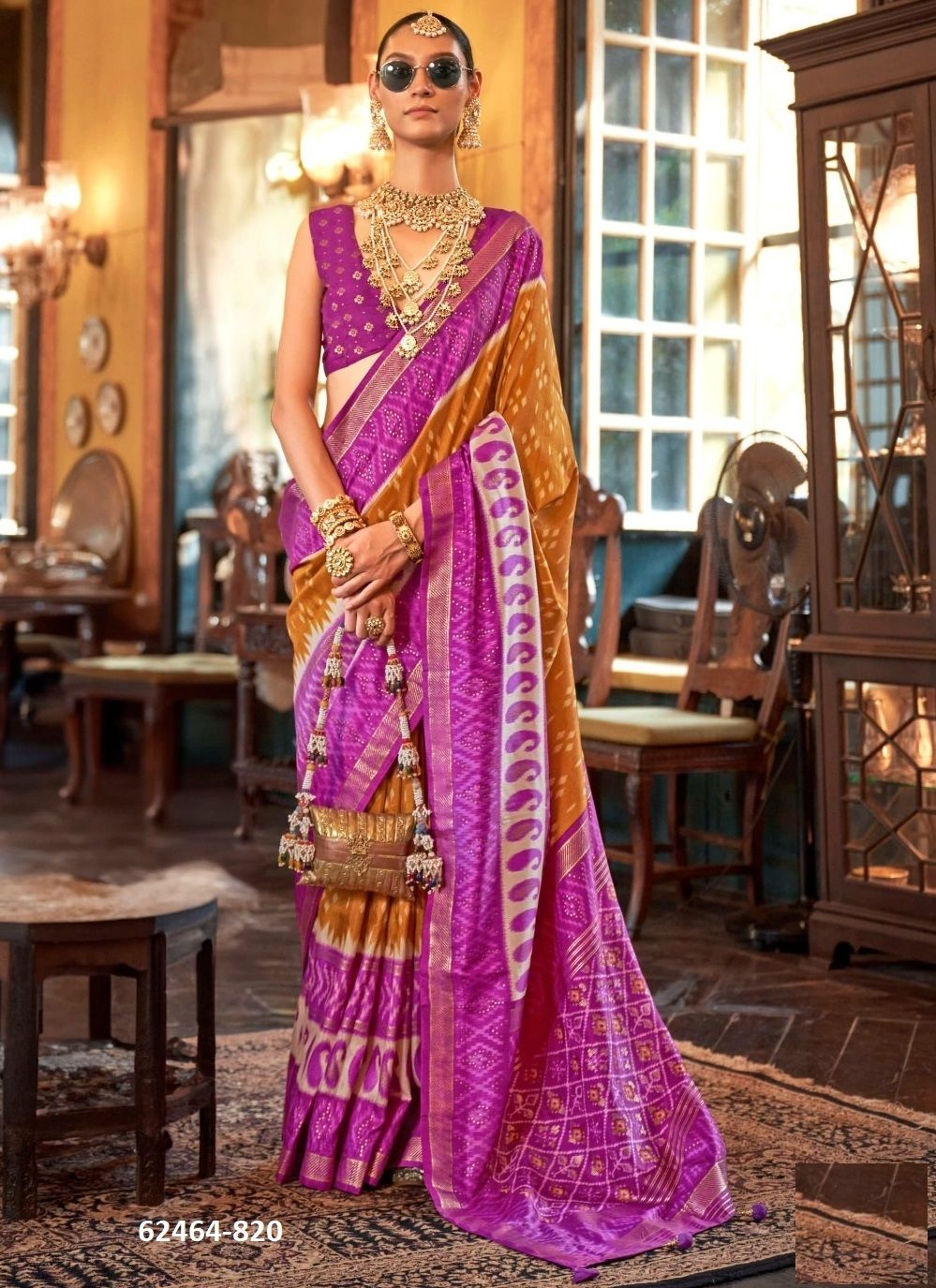 PALAV PATOLA - Catalog # 62464 (Set of 12 Sarees) MADE IN INDIA BY KRESHVA PALAV PATOLA - Catalog # 62464 (Set of 12 Sarees) MADE IN INDIA BY KRESHVA