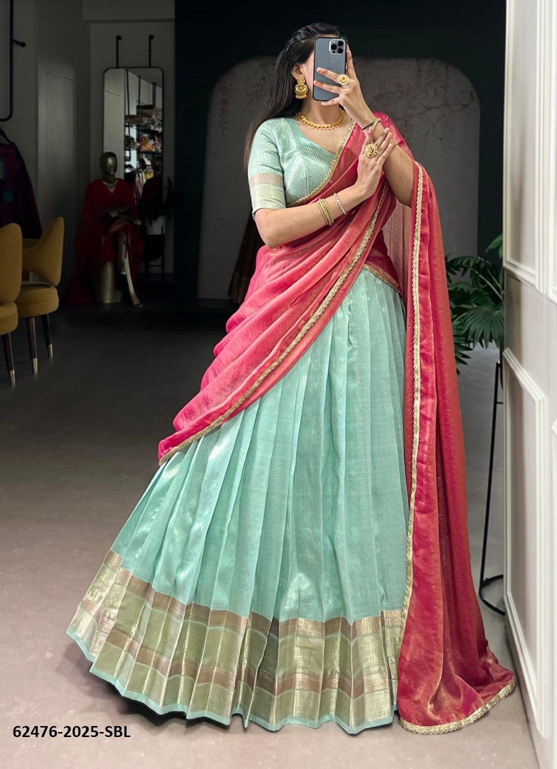 ASHWITHA - Catalog # 62476 (Set of 4 Semi-Stitched Lehengas) MADE IN INDIA BY Meheriya ASHWITHA - Catalog # 62476 (Set of 4 Semi-Stitched Lehengas) MADE IN INDIA BY Meheriya
