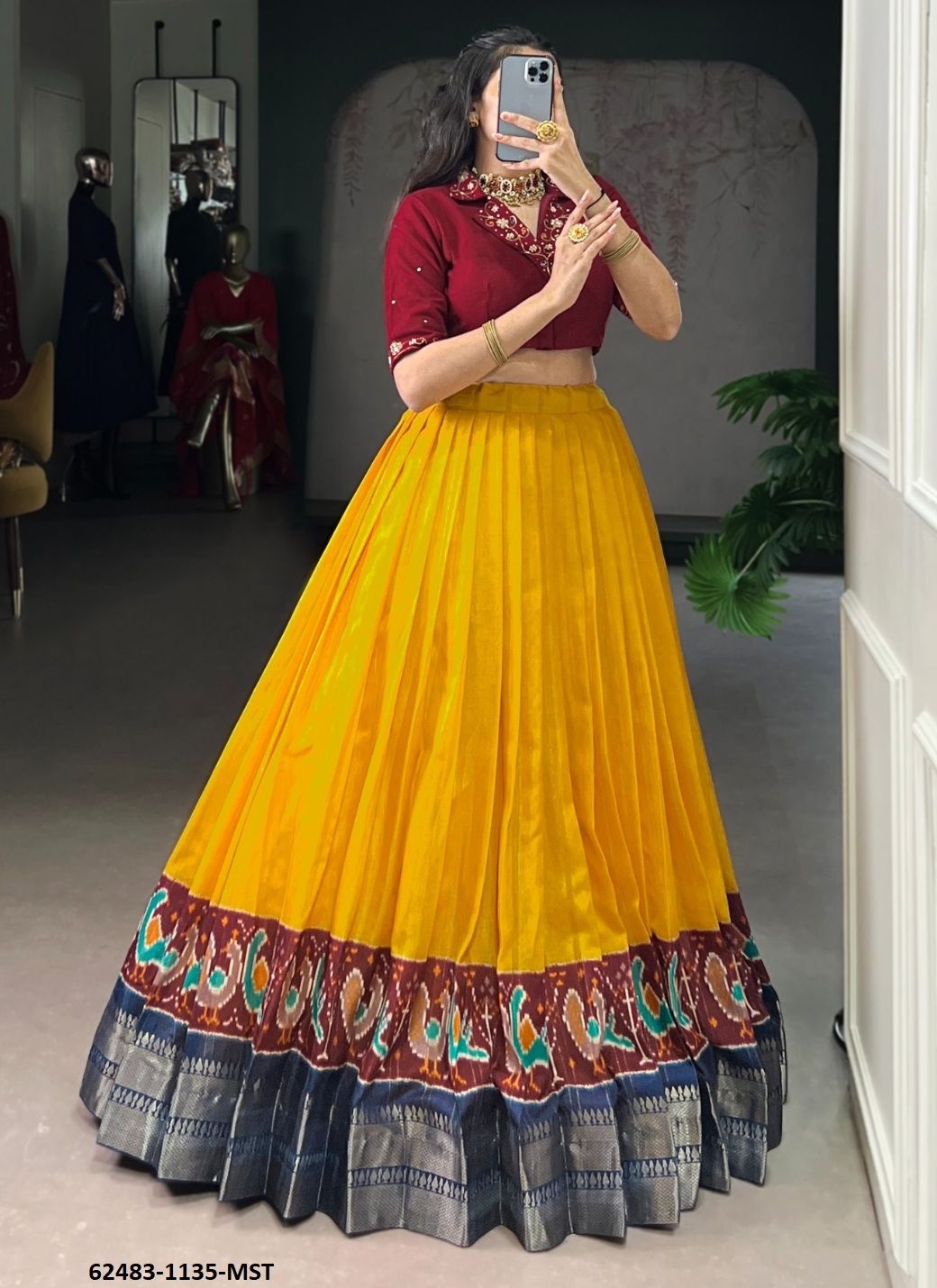 SERIES 11350 - Catalog # 62483 (Set of 4 Readymade Lehengas) by Aabharan SERIES 11350 - Catalog # 62483 (Set of 4 Readymade Lehengas) by Aabharan