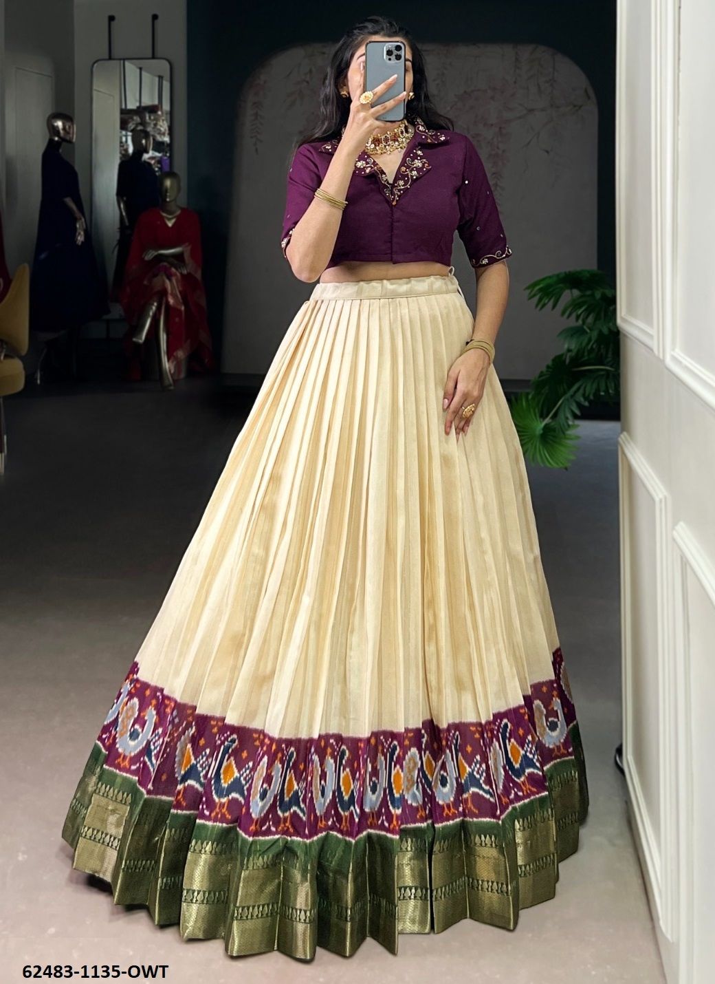 SERIES 11350 - Catalog # 62483 (Set of 4 Readymade Lehengas) by Aabharan SERIES 11350 - Catalog # 62483 (Set of 4 Readymade Lehengas) by Aabharan