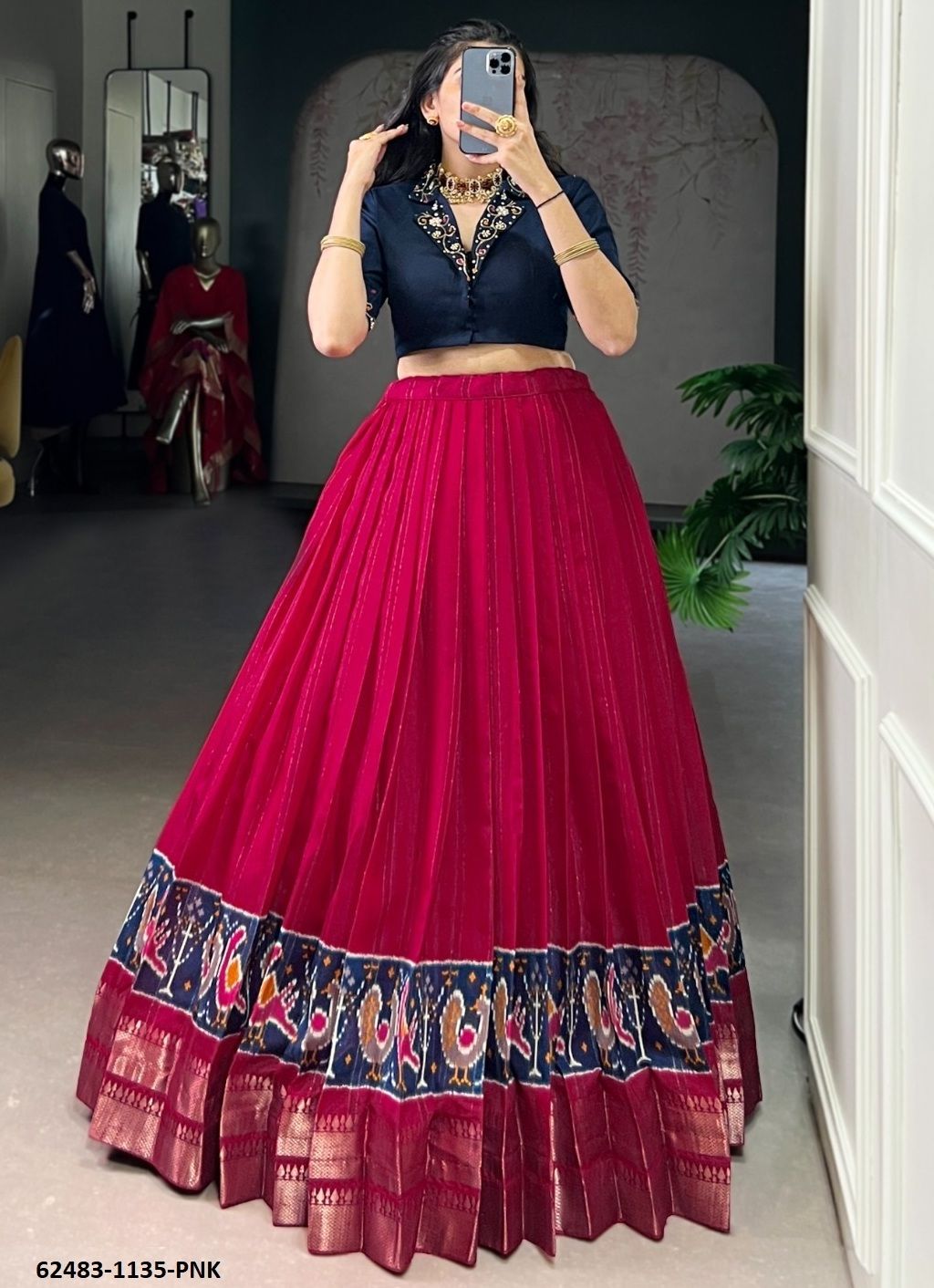 SERIES 11350 - Catalog # 62483 (Set of 4 Readymade Lehengas) by Aabharan SERIES 11350 - Catalog # 62483 (Set of 4 Readymade Lehengas) by Aabharan