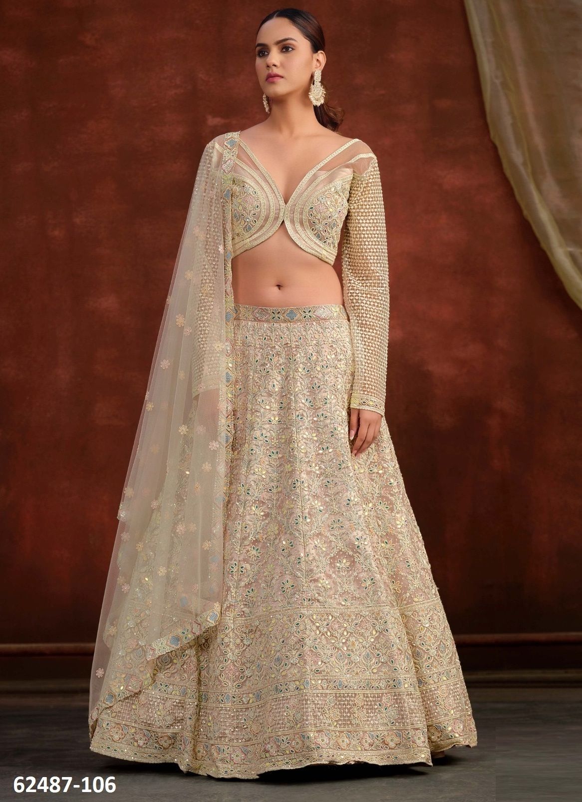 SANYA 2 - Catalog # 62487 (Set of 8 Semi-Stitched Lehengas) by Desi Muse SANYA 2 - Catalog # 62487 (Set of 8 Semi-Stitched Lehengas) by Desi Muse