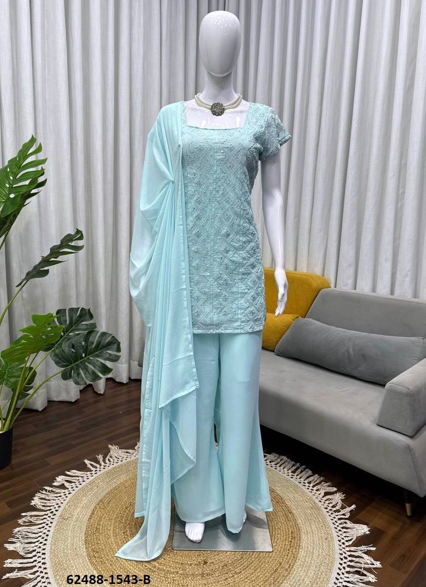 SERIES 1543 - Catalog # 62488 (Set of 3 Readymade Salwar Suits) by Serengeti SERIES 1543 - Catalog # 62488 (Set of 3 Readymade Salwar Suits) by Serengeti