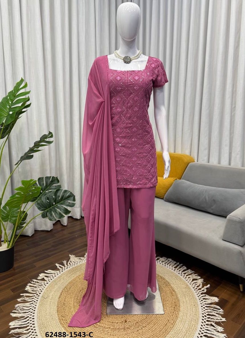 SERIES 1543 - Catalog # 62488 (Set of 3 Readymade Salwar Suits) by Serengeti SERIES 1543 - Catalog # 62488 (Set of 3 Readymade Salwar Suits) by Serengeti