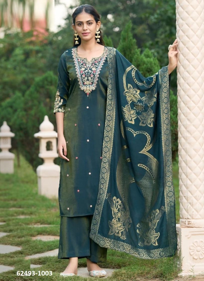 AAROHI - Catalog # 62493 (Set of 4 Readymade Salwar Suits) by Karissa