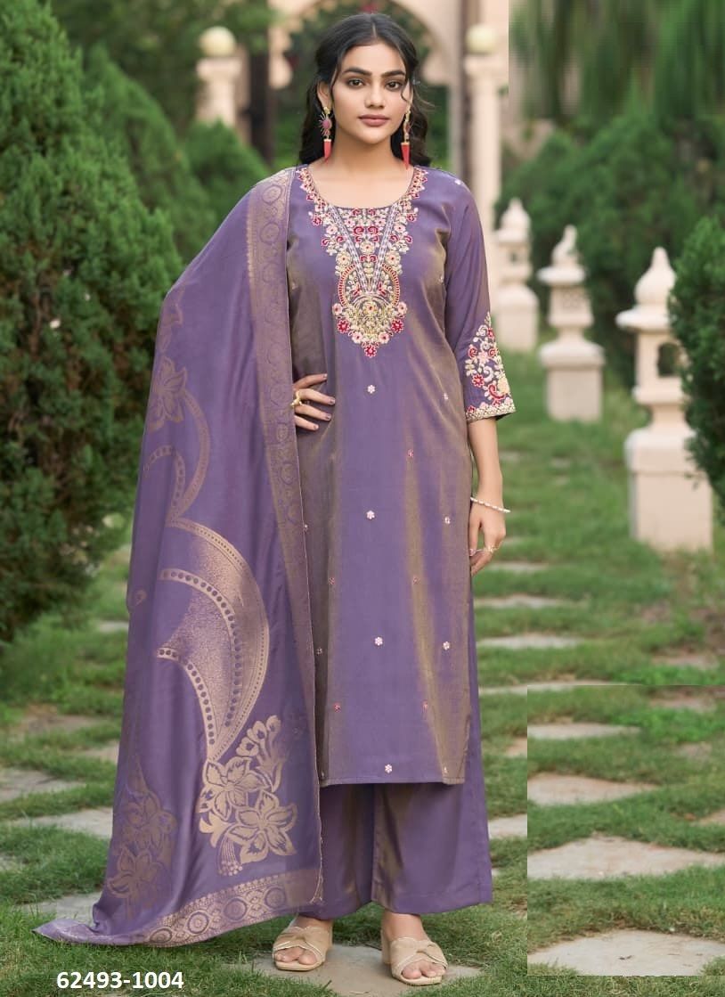 AAROHI - Catalog # 62493 (Set of 4 Readymade Salwar Suits) by Karissa