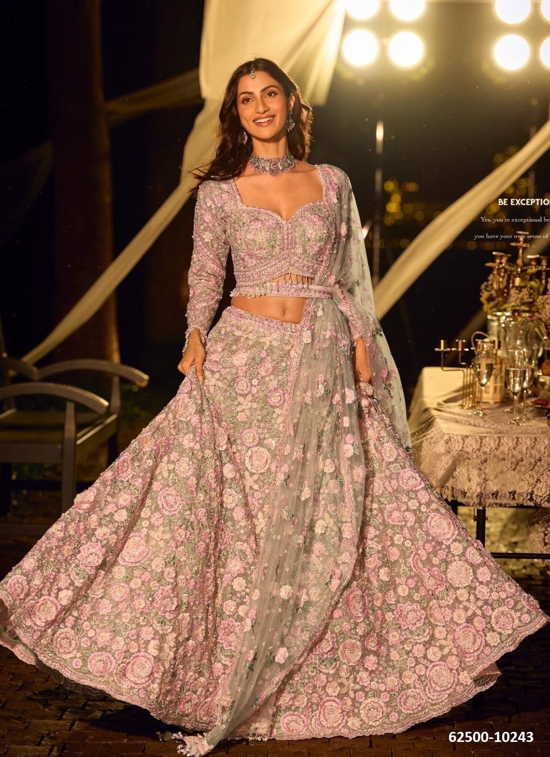 RIYAASAT - Catalog # 62500 (Set of 6 Readymade Lehengas) by Sayuri Designer