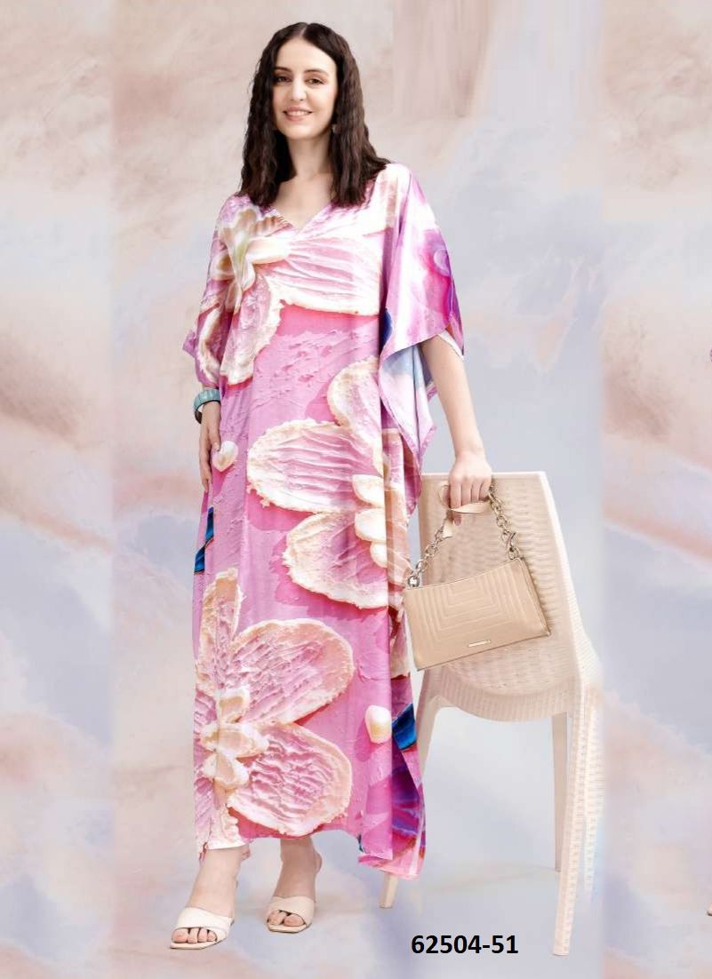 SATIN BREEZE 7 - Catalog # 62504 (Set of 8 Kaftans / Ponchos) by Serengeti SATIN BREEZE 7 - Catalog # 62504 (Set of 8 Kaftans / Ponchos) by Serengeti