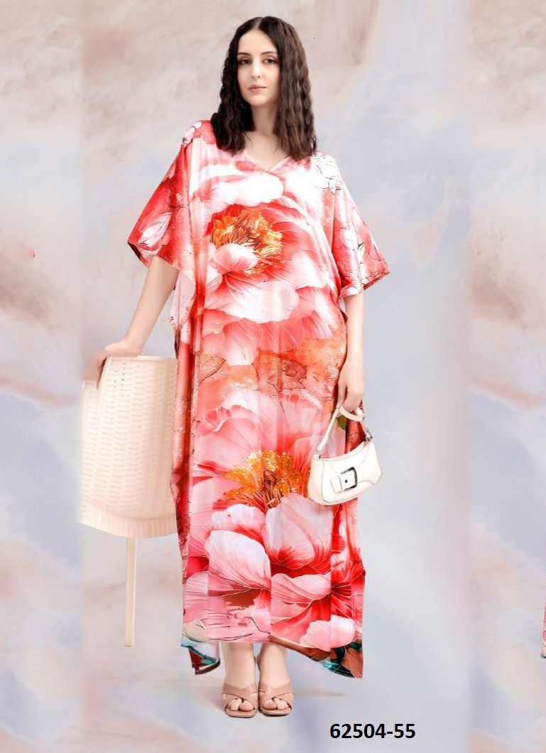 SATIN BREEZE 7 - Catalog # 62504 (Set of 8 Kaftans / Ponchos) by Serengeti SATIN BREEZE 7 - Catalog # 62504 (Set of 8 Kaftans / Ponchos) by Serengeti