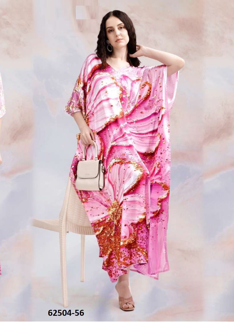 SATIN BREEZE 7 - Catalog # 62504 (Set of 8 Kaftans / Ponchos) by Serengeti SATIN BREEZE 7 - Catalog # 62504 (Set of 8 Kaftans / Ponchos) by Serengeti
