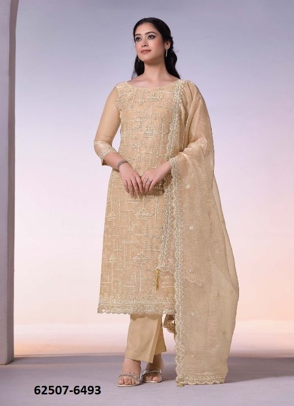 CLARA 2 - Catalog # 62507 (Set of 6 Semi-Stitched / Un-Stitched Suits) by Vipul Fashions