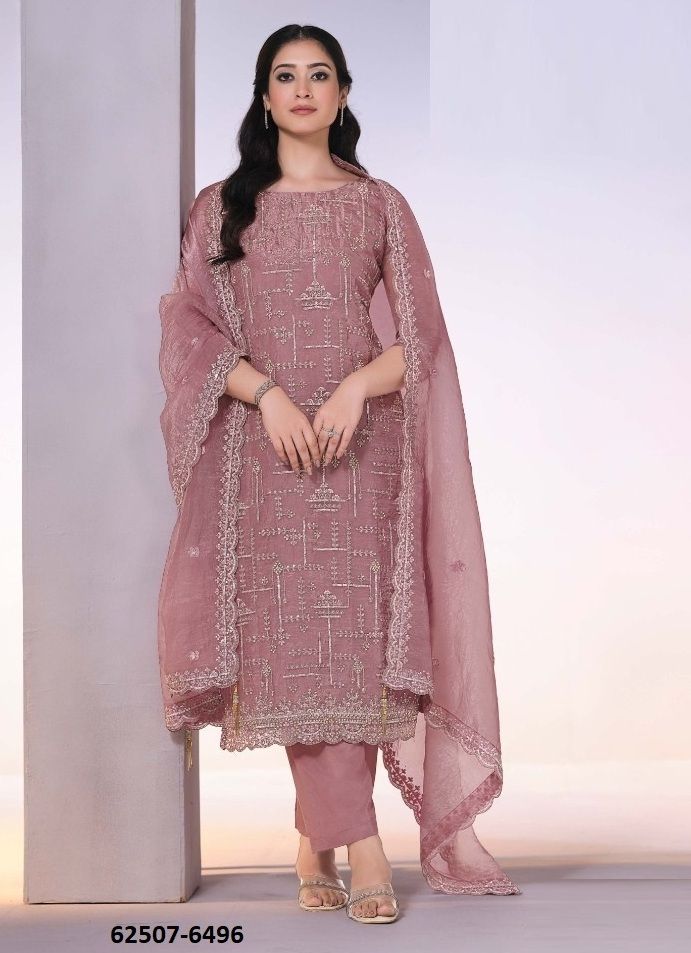 CLARA 2 - Catalog # 62507 (Set of 6 Semi-Stitched / Un-Stitched Suits) by Vipul Fashions